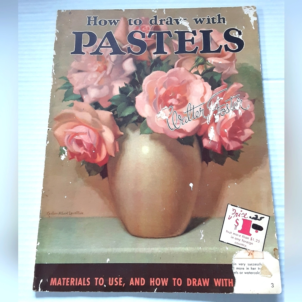 How to Draw With Pastels Vintage Walter Foster Art Instruction Book #6  Drawing